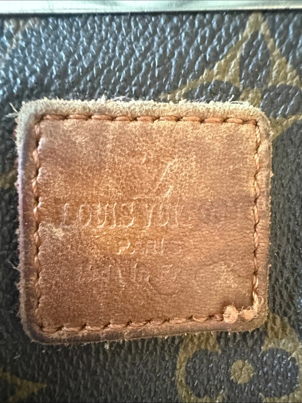 Louis Vuitton Brown Monogram Canvas Eyeglass  Pouch with Leather Patch